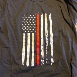 Thin red line firefighter t-shirt